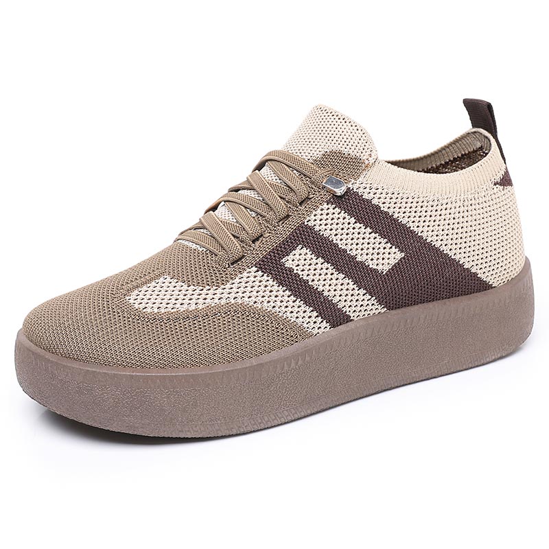 Women’s Breathable Knit Platform Sneakers – Lightweight & Comfortable