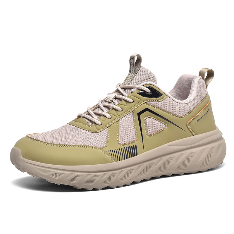 Men’s Color-Block Casual Sneakers – Lightweight Cushioned Sport Shoes