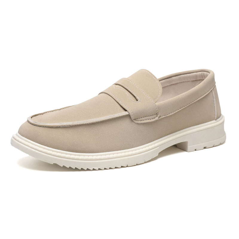 Trendy Leather Slip-On Loafers – Comfortable Everyday Casual Shoes  备选标题