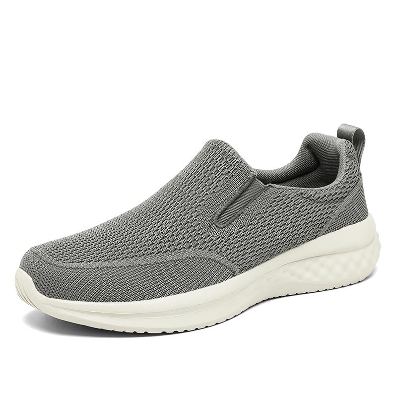Breathable Slip-On Walking Shoes for Men & Women – Lightweight Knit with Cushioned Sole