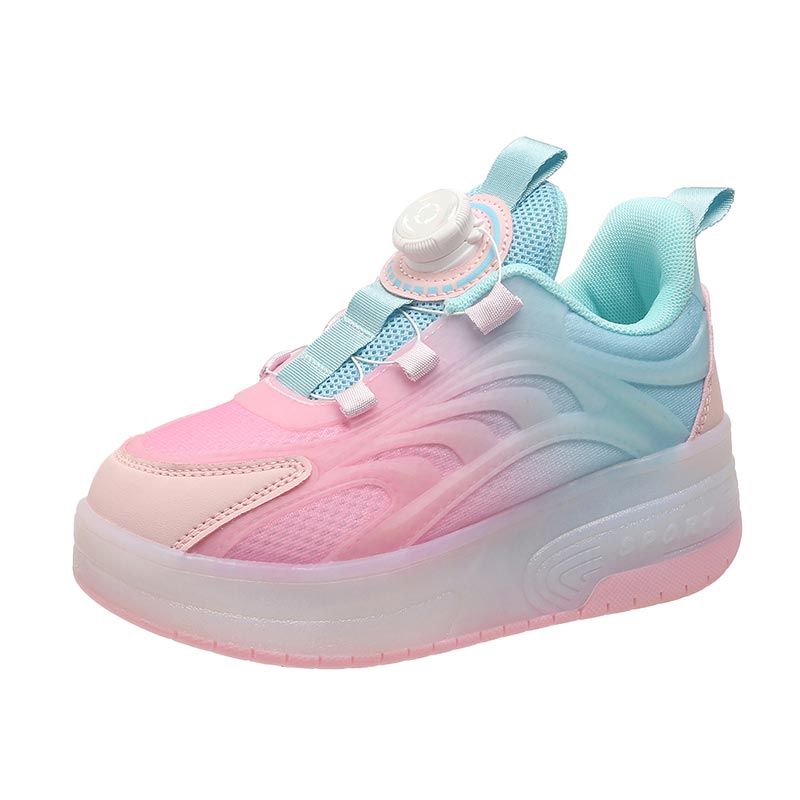 LED Roller Skates with Built-In Wheels – Dial Closure Light-Up Shoes