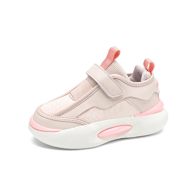 Kids Chunky Casual Sneakers – Lightweight Cushion Sole, Easy Hook & Loop, Daily Walking Shoes