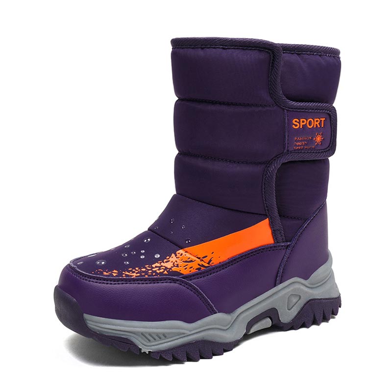 Kids Winter Snow Boots – Warm Lined, Water-Resistant Upper, Non-Slip Sole