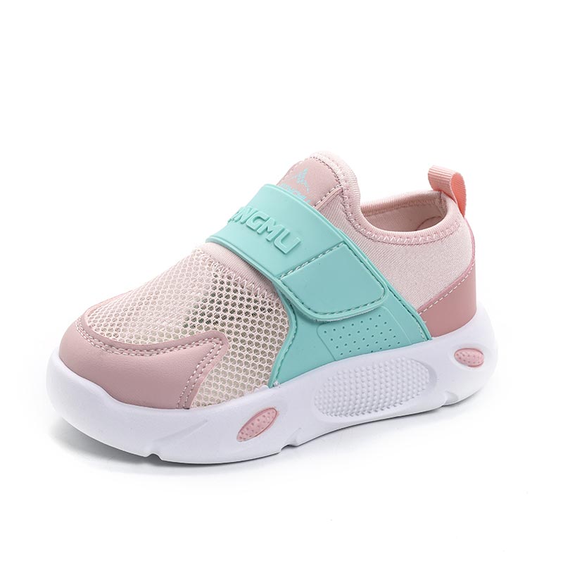 Toddler Casual Sneakers – Breathable Mesh, Soft Cushioned Sole, Easy Hook & Loop Shoes