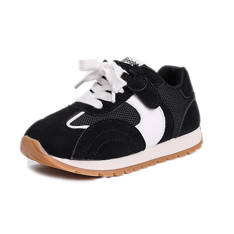 Kids Casual Sneakers – Classic Design, Cushioned Sole, Easy Hook & Loop School Shoes