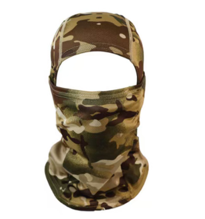 Camouflage Outdoor Face Cover – Breathable Windproof Balaclava for Cycling, Hiking, Fishing